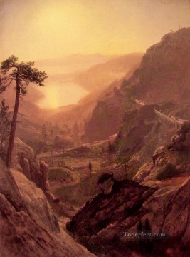 Vista del lago Donner Albert Bierstadt Pinturas al óleo